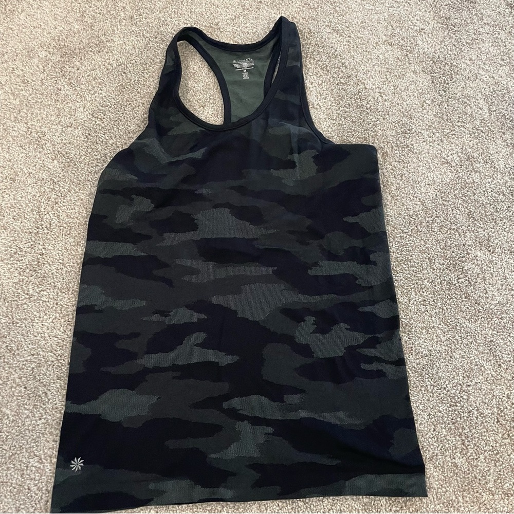 Athleta Black Camo Tank Top